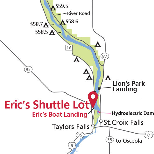 Eric's Canoe Rental Shuttle Location